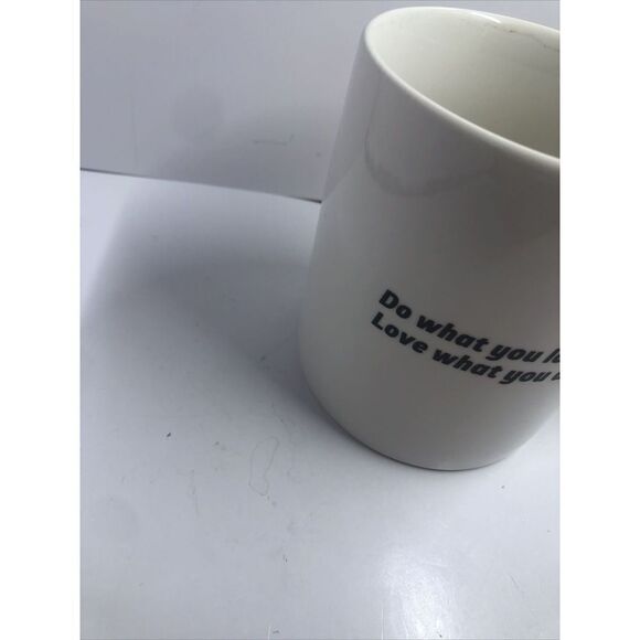 Life is Good Coffee Cup Mug  Do What You Love Love What you do 2 Sided - Picture 8 of 12